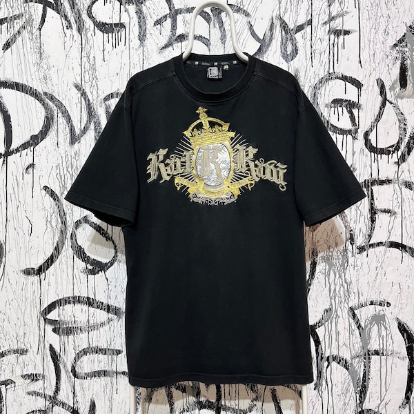 Vintage Karl Kani King of The Street T-Shirt Style USA Mens Black Size L Hip Hop