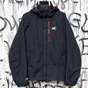 Chaqueta cortavientos vintage Millet Celestial GTX para hombre, de Gore-Tex, talla M/US S, de nailon negro