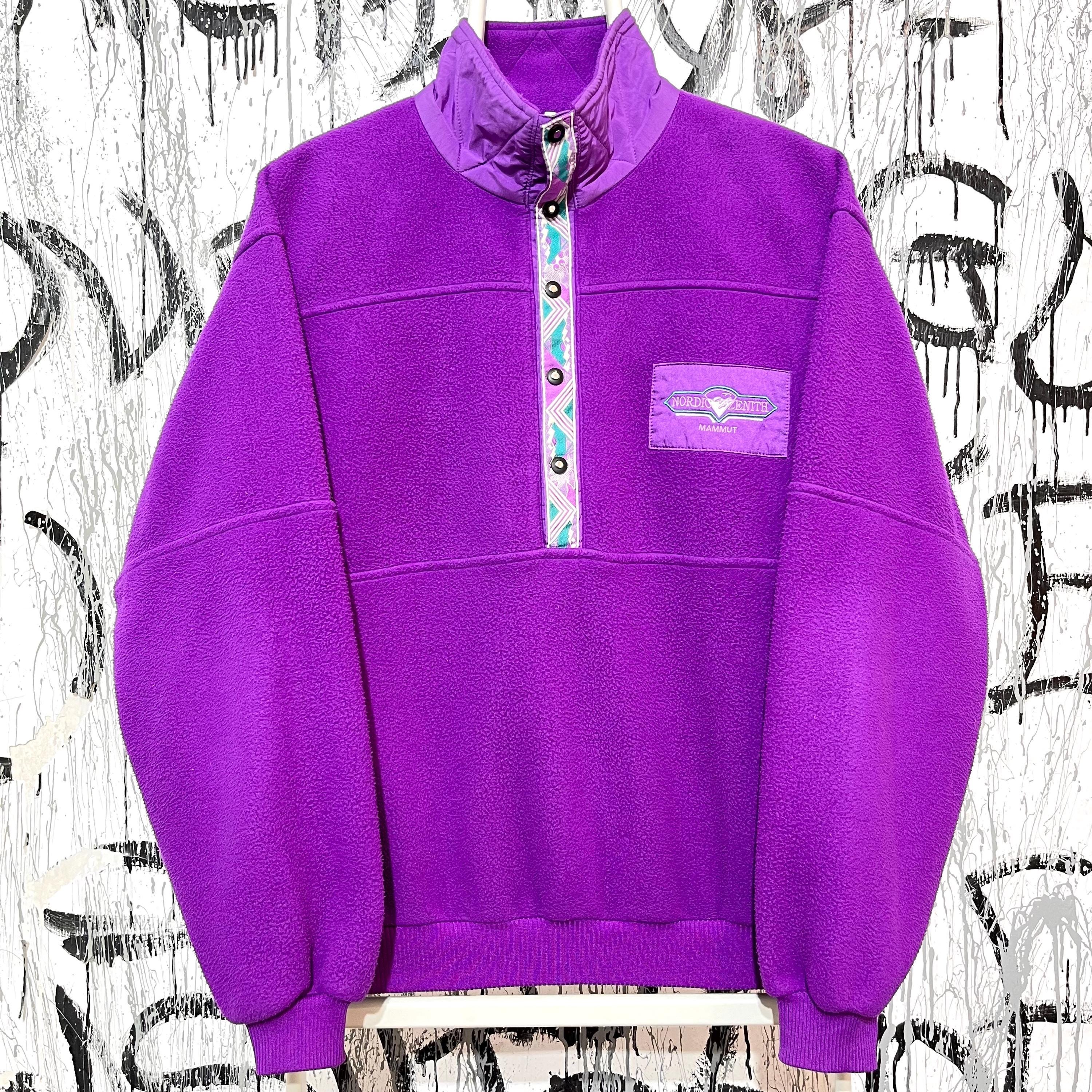 Mammut, Vintage Mammut 90s Nordic Zenith Mens Fleece Pullover Sweater Size S Purple 497
