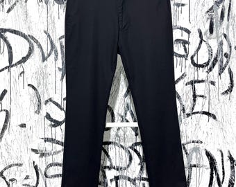 Pantalones chinos Salvatore Ferragamo para hombre, de algodón negro, con bolsillos grandes, estilo clásico italiano.