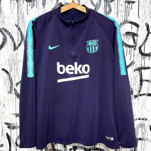 T-shirt Manches Longues FC Barcelone - Noir - Taille XL - Occasion