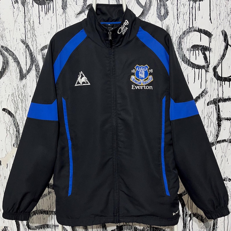 Vintage Everton Le Coq Sportif Track Full Zip Jacke Fußball Fußball Größe M 09/10 Bild 1