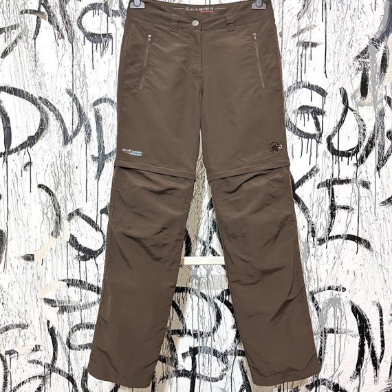 Mammut, Vintage Mammut Pants Zip System Convertible Nylon Womens Size EU 36/ US 6 Brown Hiking