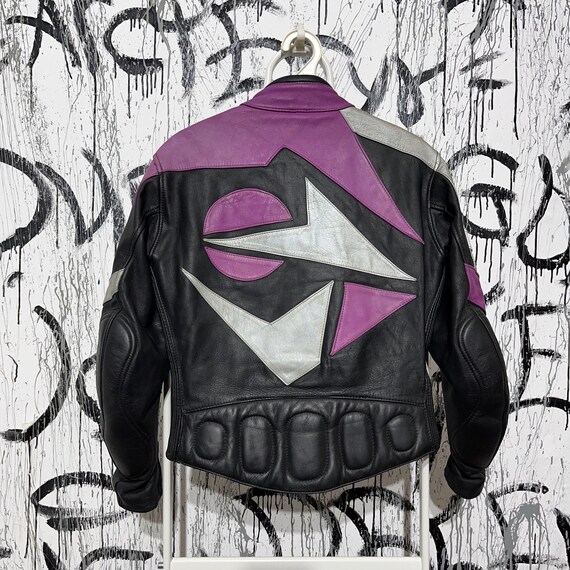 Vintage Uvex 80s Leather Moto Style Womens Jacket Overall Racing
