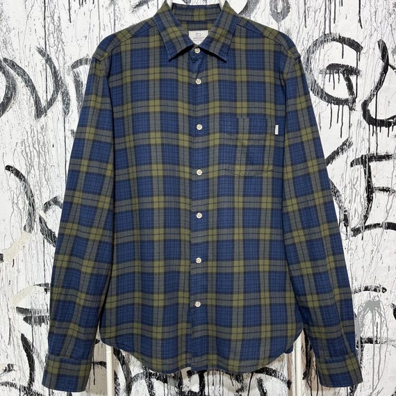 Woolrich Archive Pattern Woolen Mills Plaid Flannel Mens Large 