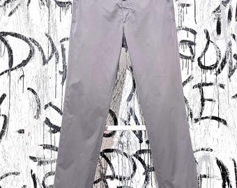 Pantalones chinos Prada Milano para hombre, talla 50/L, algodón gris, bolsillos italianos