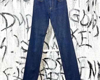 Vaqueros Stella McCartney para mujer, corte recto, color azul, talla 27, algodón, clásico, Italia