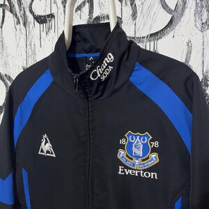 Vintage Everton Le Coq Sportif Track Full Zip Jacke Fußball Fußball Größe M 09/10 Bild 3