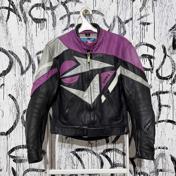 Vintage Uvex 80s Leather Moto Style Womens Jacket Overall Racing