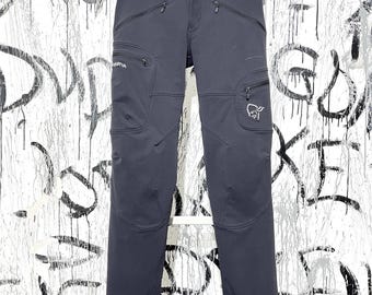 Pantalones de senderismo Norrona Svalbard Flex1 para hombre, talla XS, gris, softshell, poliamida