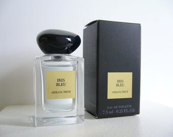 Collectible Perfume Miniature Prive Iris Bleu 7,5ml Eau De Toilette Splash Mini Size Bottle No Spray