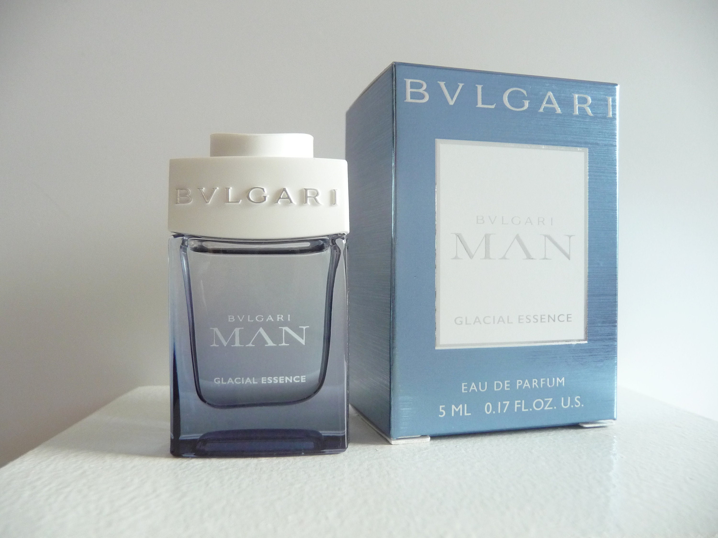 Collectible Perfume Miniature Bvlgari Man Glacial Essence 5ml Eau De Parfum  Splash Mini Size Bottle No Spray - Etsy