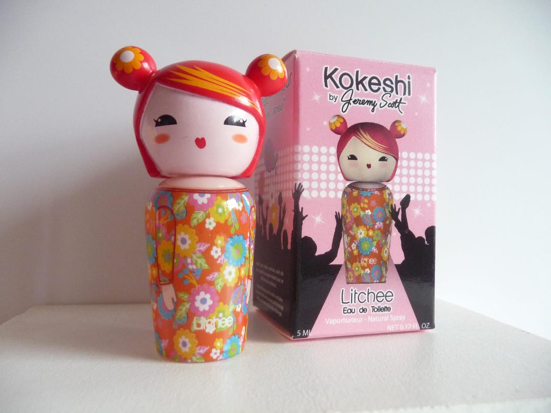 Collectible Perfume Miniature Kokeshi by Jeremy Scott Litchee 5ml