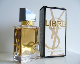 Collectible Perfume Miniature Libre Flowers & Flames 7,5ml Eau De Parfum Florale Splash Mini Size Bottle No Spray