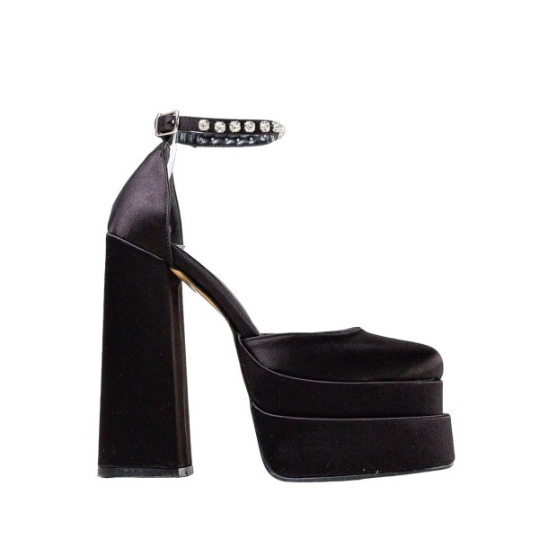 sparkly platform heels
