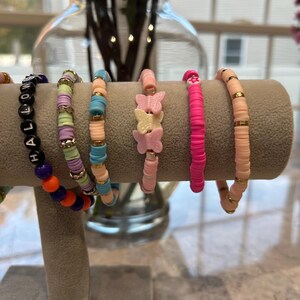 RANDOM Clay Bead Bracelet, for Any Look, for Any Occasion, Bracelet or ...