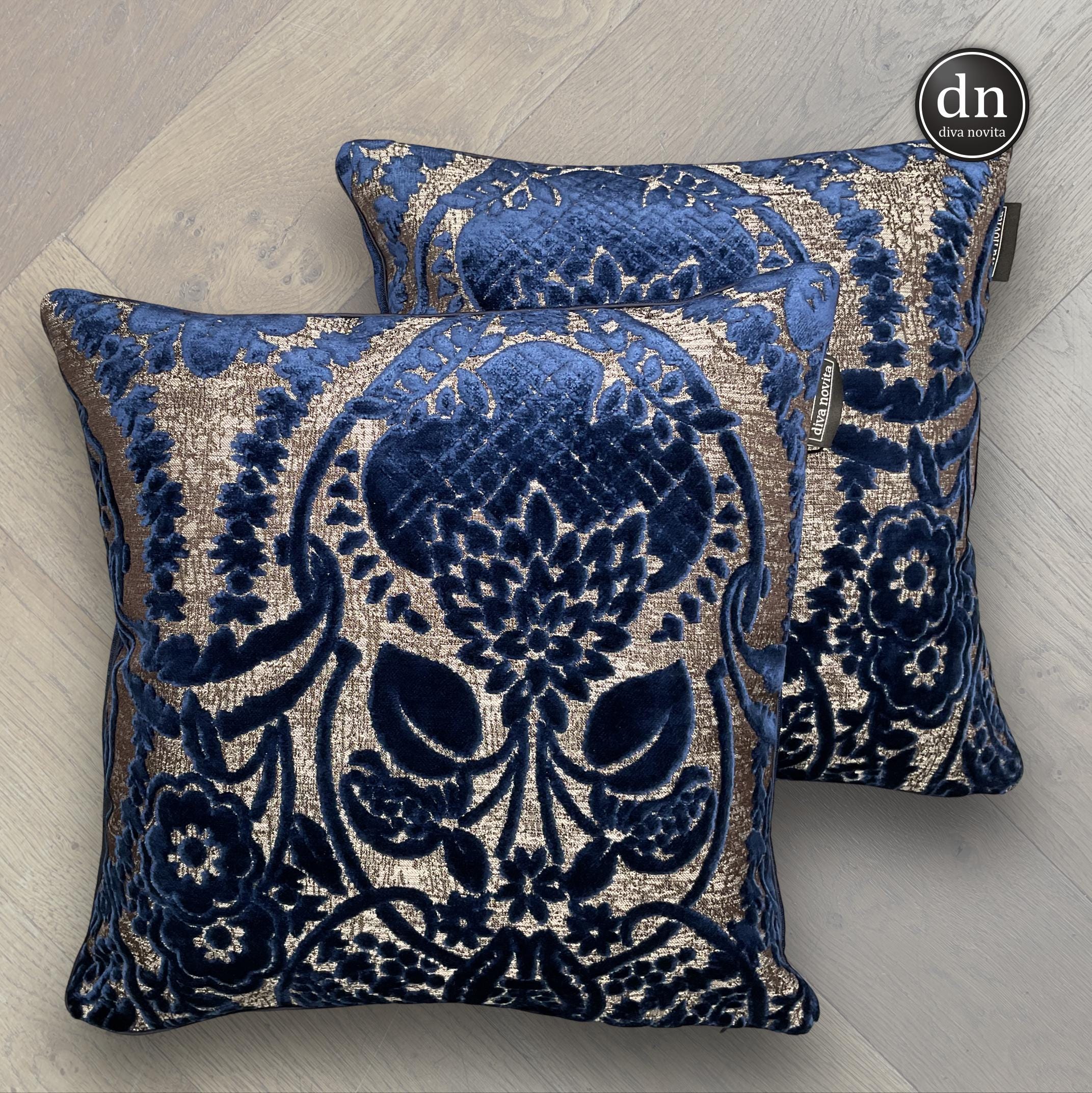 Dolce & Gabbana Eleganza Blu Notte - Pillow Cases - 45 X 45