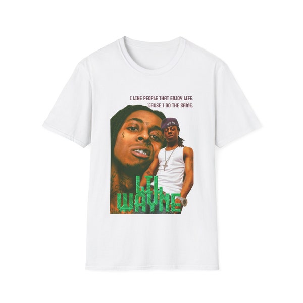 Camiseta Lil Wayne / Lil Wayne Vintage 90s Camisa / Hip hop RnB Rap Unisex Homage Tee / Lil Wayne 90s Camiseta Gráfica / Lil Wayne camiseta vintage