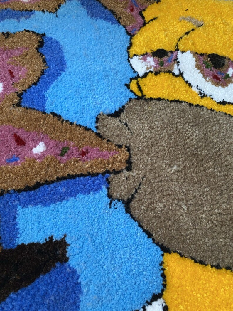 The Simpsons Tufted Rug Handmade Tufting Home Decor Rug - Etsy