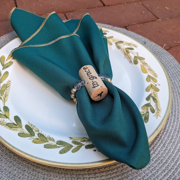 Upcycled Wine Cork Napkin Rings, Santa Barbara County