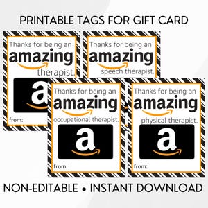 Danke, dass du ein fantastischer Therapeut, Logopäde, Ergotherapeut, Physiotherapeut, Amazon Geschenkkarten-Tag nicht bearbeitbar bist