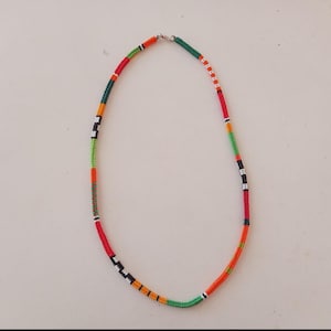 Hand-woven Necklace, Colorful Necklace, Bohemian Necklace, Colorful Necklace