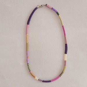 Hand-woven Necklace, Colorful Necklace, Bohemian Necklace, Colorful Necklace