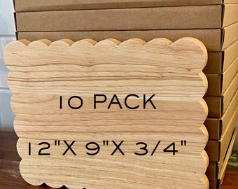 Wholesale Blanks for Laser Cutting Board Pack of 10 Rubberwood Charcuterie