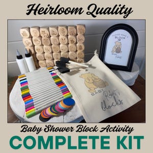 Baby Shower Activity Gift: Personalized Alphabet Blocks Decorating Shower Game