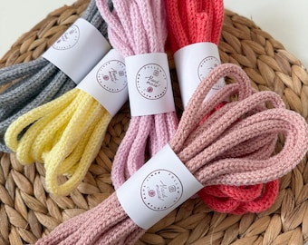 Hand Knitted i-Cord by the metre. Tricotin Cord. French knitting. Rope. Wire words diy