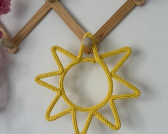Rope Knit Wire Sun: Nursery Wall Decor
