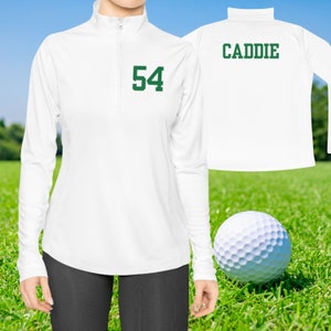 Tiger Woods Masters Tournament Caddy Quarter Zip Jersey Camisa Masters Golf Party Augusta Georgia Golf Player Sudadera Golf Lovers Camisa