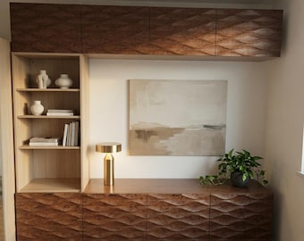 Façades portes à texture ou motif personnalisées pour meuble standard IKEA metod besta pax malm leroy merlin porte ou tiroir