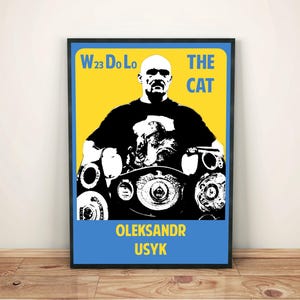 Oleksandr Usyk The Cat Boxing Poster