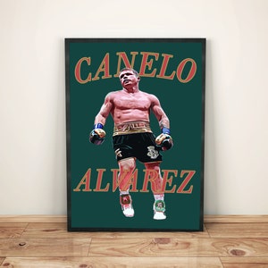 Canelo Alvarez version 1 Poster Navideño y Original Poster Regalo Enmarcado, Sin Marco y Tarjetas de Felicitación. y Regalos. Libra por libra top 10