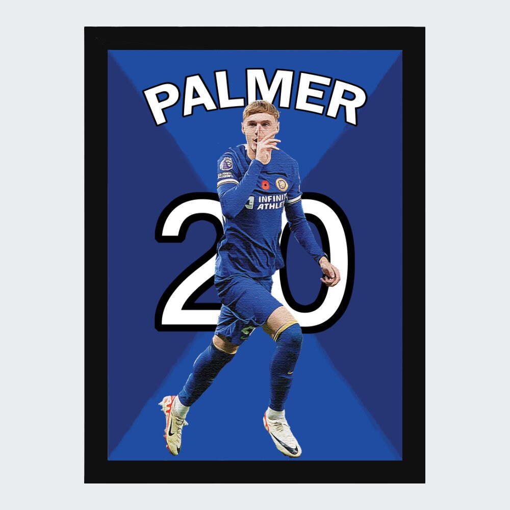 Póster For Sale Con La Obra «Cole Palmer Chelsea Fría Celebración» De Jackshun