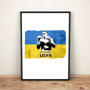 Oleksandr Usyk Boxing Poster