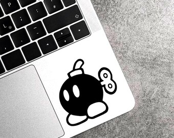 bob omb mario sticker decal mario vinyl decal mario character sticker car mario car decal mario character sticker for laptop