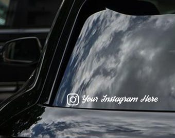 Benutzerdefinierte Social Media Aufkleber, benutzerdefinierte Instagram Autoaufkleber Vinyl, Instagram Handle Sticker, personalisierter Instagram Aufkleber, Instagram Aufkleber