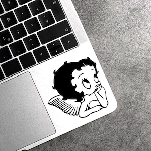 Betty Boop Aufkleber Vintage Cartoon Aufkleber Betty Boop Aufkleber Betty Boop Autoaufkleber für sie Laptopaufkleber Betty Boop Laptopzubehör