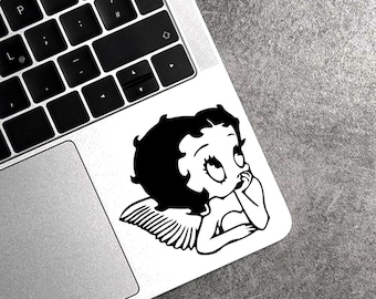 Betty Boop Sticker Vintage Cartoon Sticker Betty Boop Decal Betty Boop Car Decal for Her Laptop Sticker Betty Boop Laptop Accessories