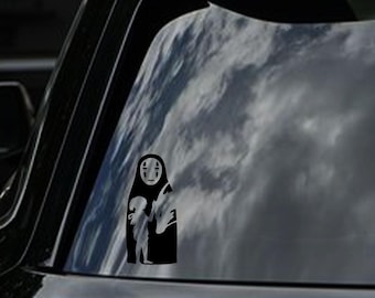 Pegatina para coche de El viaje de Chihiro, pegatina de anime para coche, pegatina de Studio Ghibli, decoración de El viaje de Chihiro para coche, regalo para amantes del anime, regalo para amantes del cine.