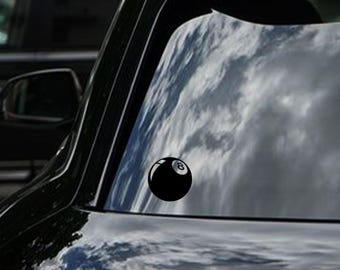 Naklejka 8Ball na prezent dla gracza w bilard Naklejka na samochód Lucky 8 Ball Naklejka na laptopa Y2K Naklejka na laptopa Naklejka na samochód na motocykl Naklejka trwała
