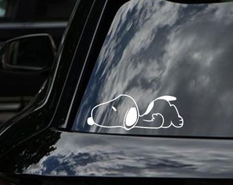 Snoopy Sticker for Car Snoopy Car Decal Snoopy Car Sticker for Decor Car Accessories of Snoopy and Friends Sticker of Snoopy Car Decor
