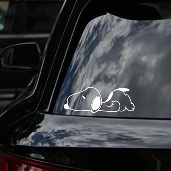 Snoopy Sticker for Car Snoopy Car Decal Snoopy Car Sticker for Decor Car Accessories of Snoopy and Friends Sticker of Snoopy Car Decor