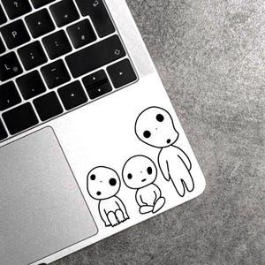 Spirit of the Forest Sticker for Laptop Princess Mononoke Sticker Studio Ghibli Studio Decal Princess Mononoke Laptop Decal Pretty Sticker