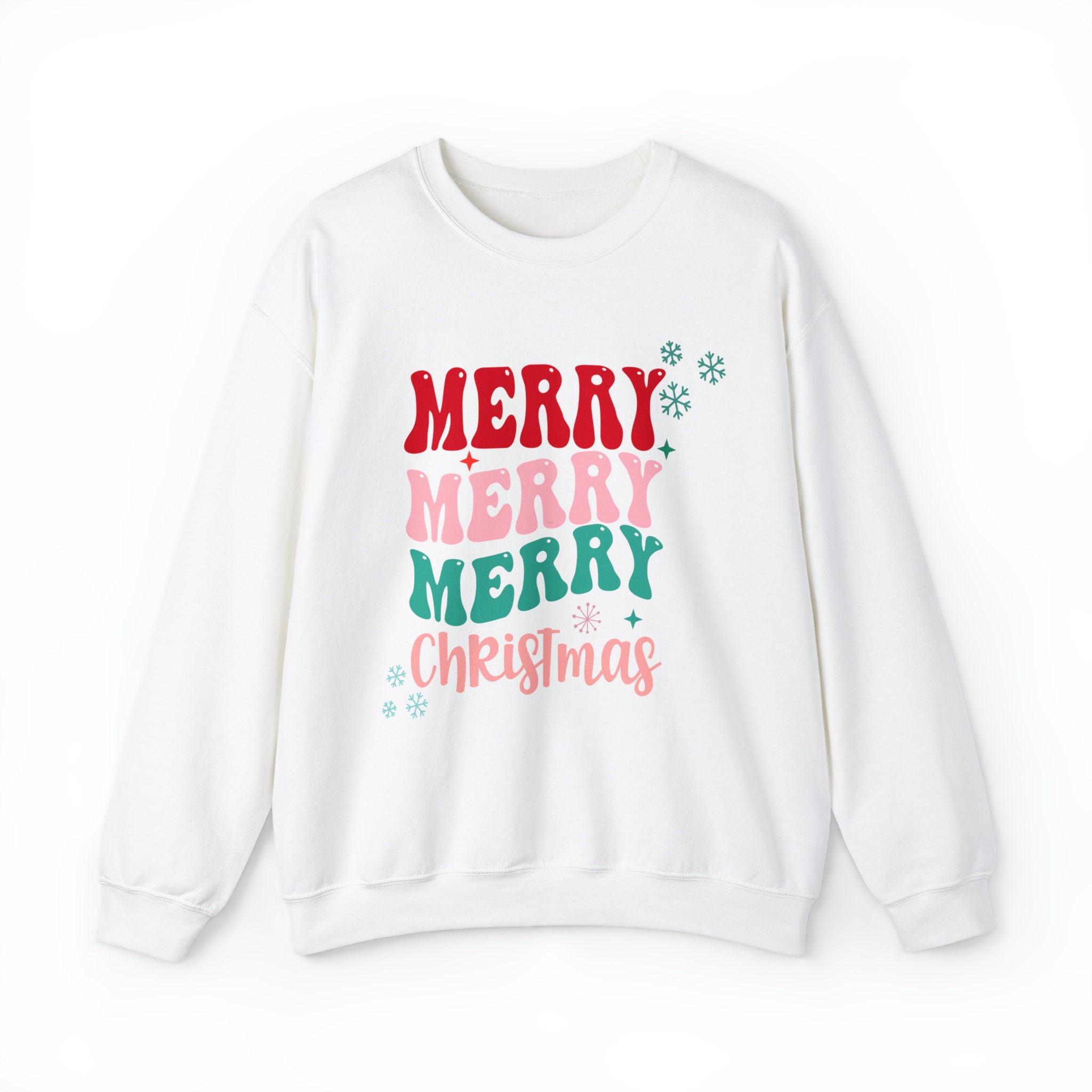 Slouchy Cozy Merry Christmas Turtleneck Sweater main image 1