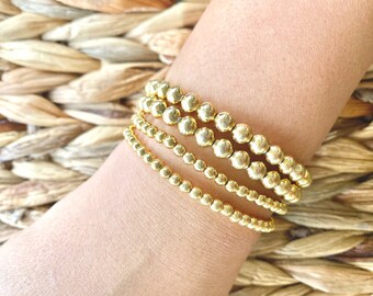 Gold Beaded Bracelet