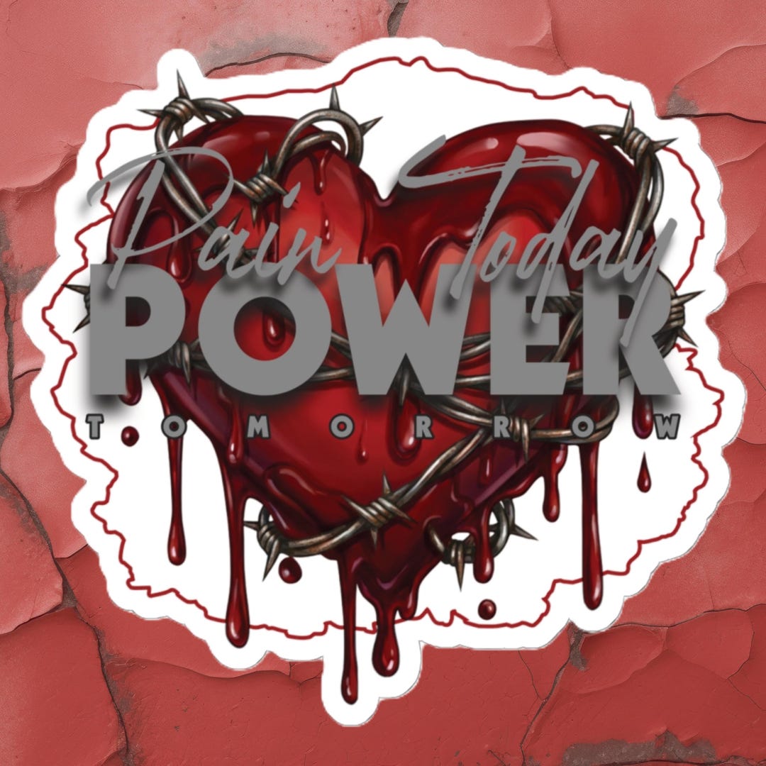 Pain Today Power Tomorrow Motivational Kiss-cut Stickers - Etsy