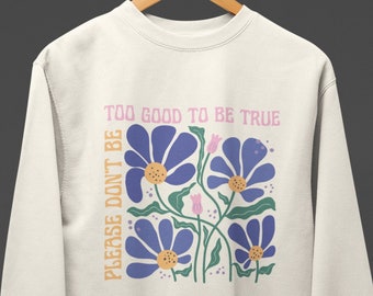 Kacey Musgraves Too Good To Be True Paroles - Sweat-shirt ras du cou léger unisexe, pull Kacey Musgraves, pull Deeper Well